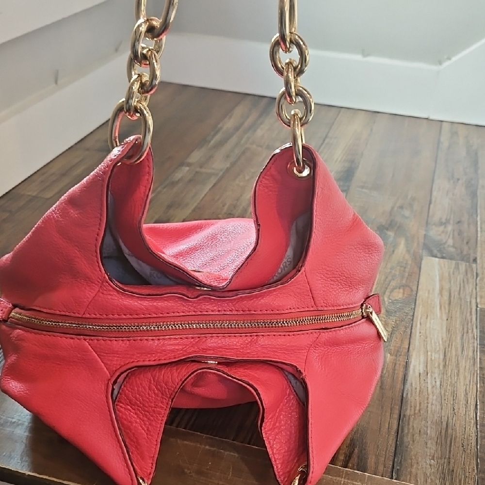 Michael Kors‎ Coral Leather Hobo Bag - Picture 5 of 13